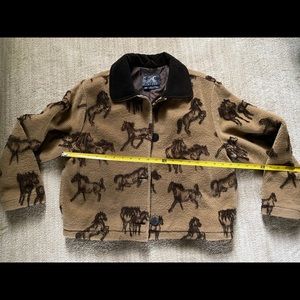 Tsunami Horse Themed Fleece Jacket